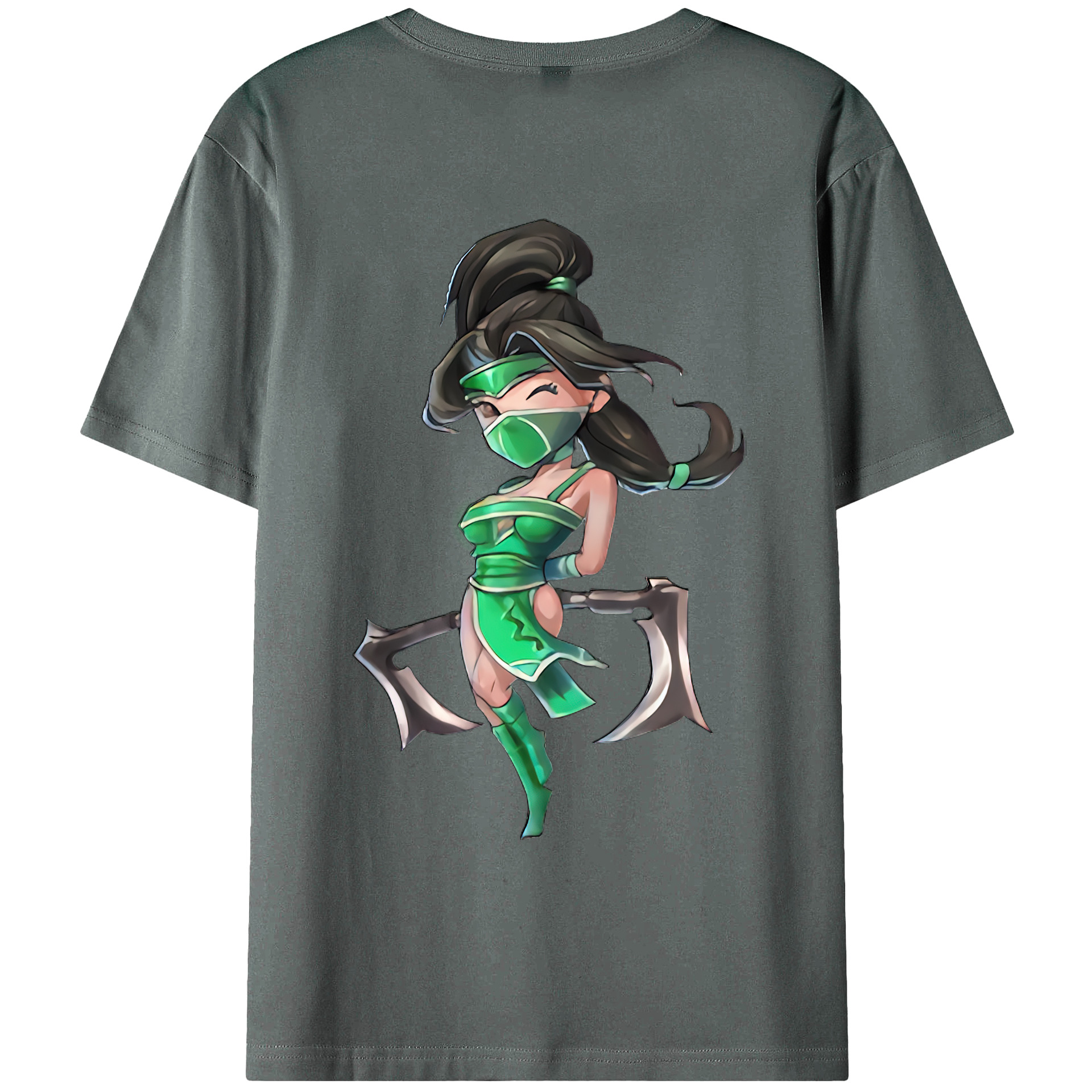 （画像用） リーグ・オブ・レジェンド League of Legends LOL 綿100％ メンズ半袖Tシャツ（バックプリント） 通気性